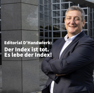Editorial D’Handwierk: Der Index ist tot. Es lebe der Index!